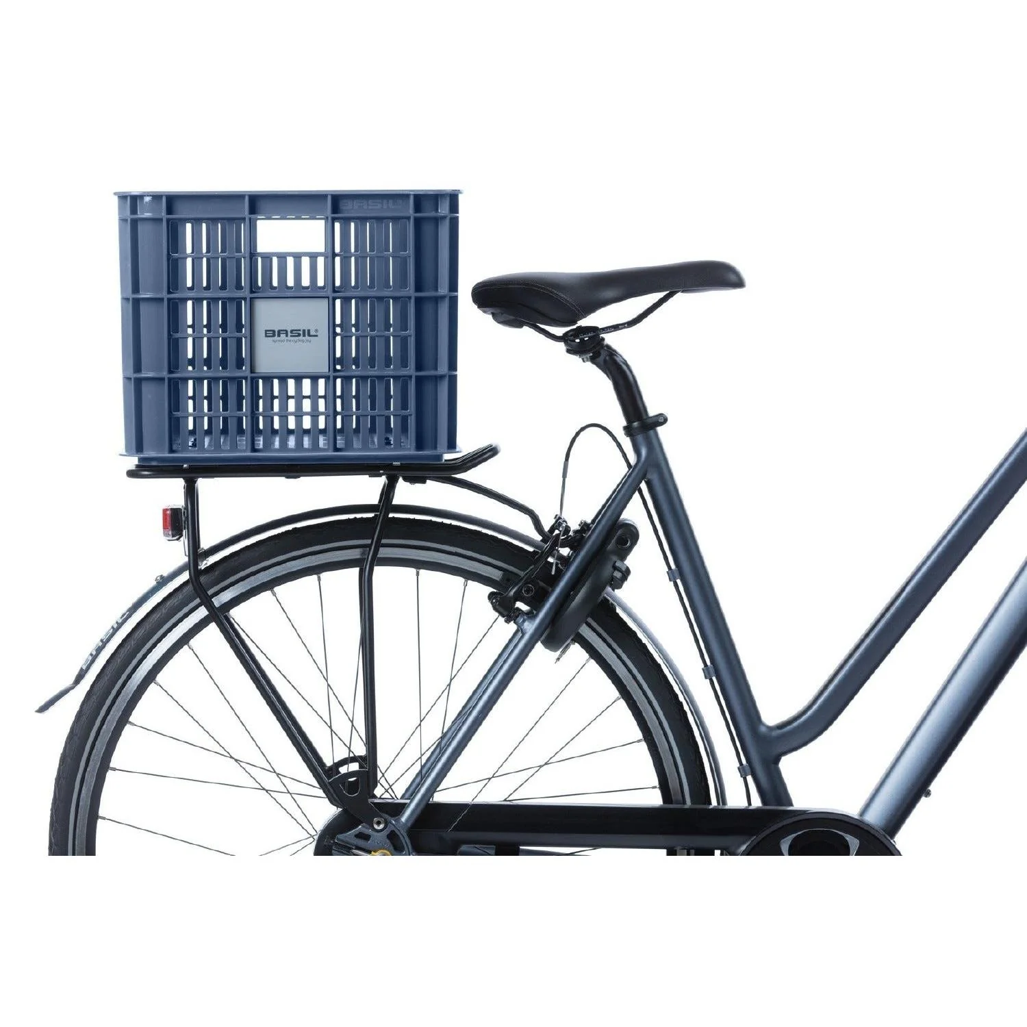 Basil Bicycle Crate 40L Blue Stone - Image 4