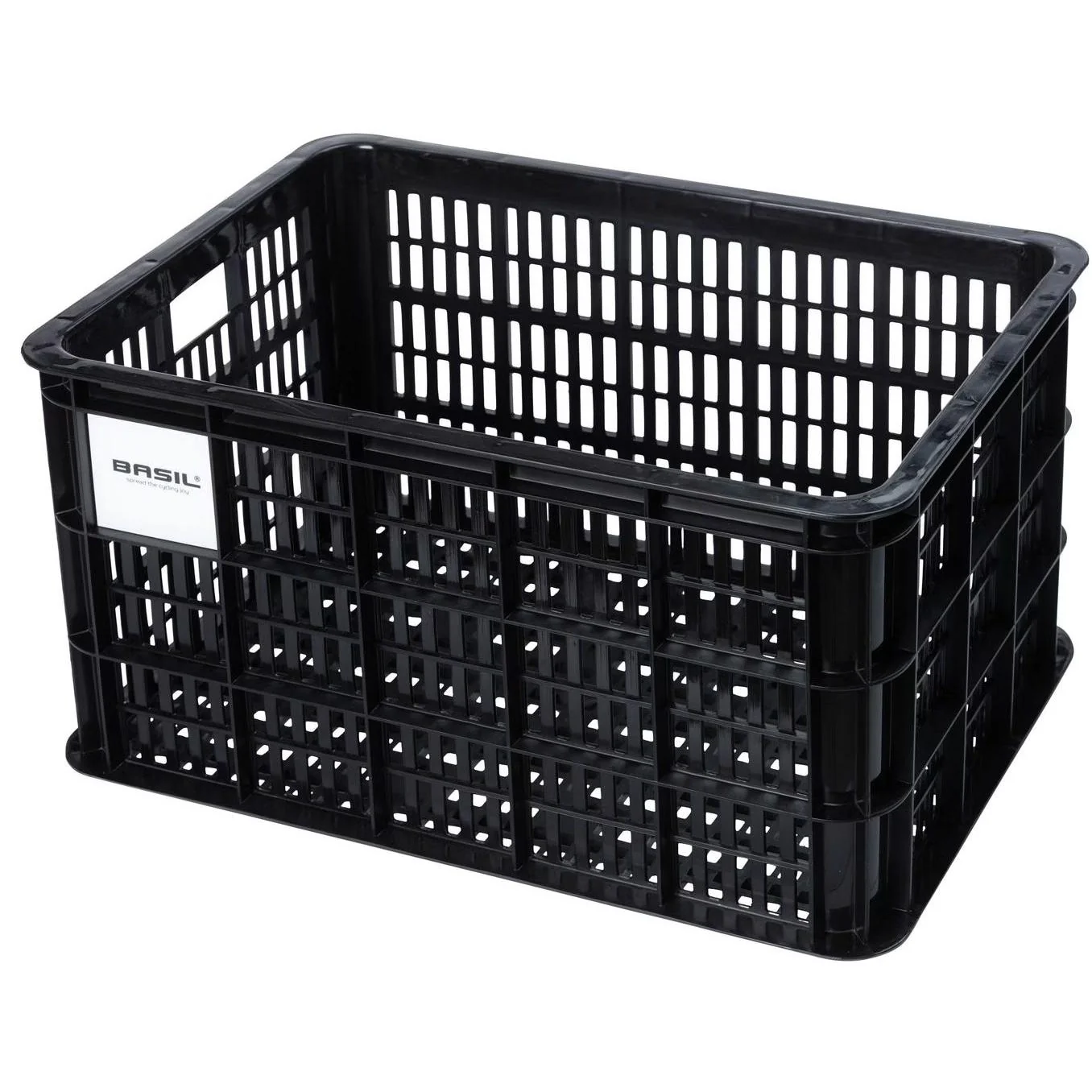 Basil Bicycle Crate Large 40L Recycled Plastic Black - Image 3