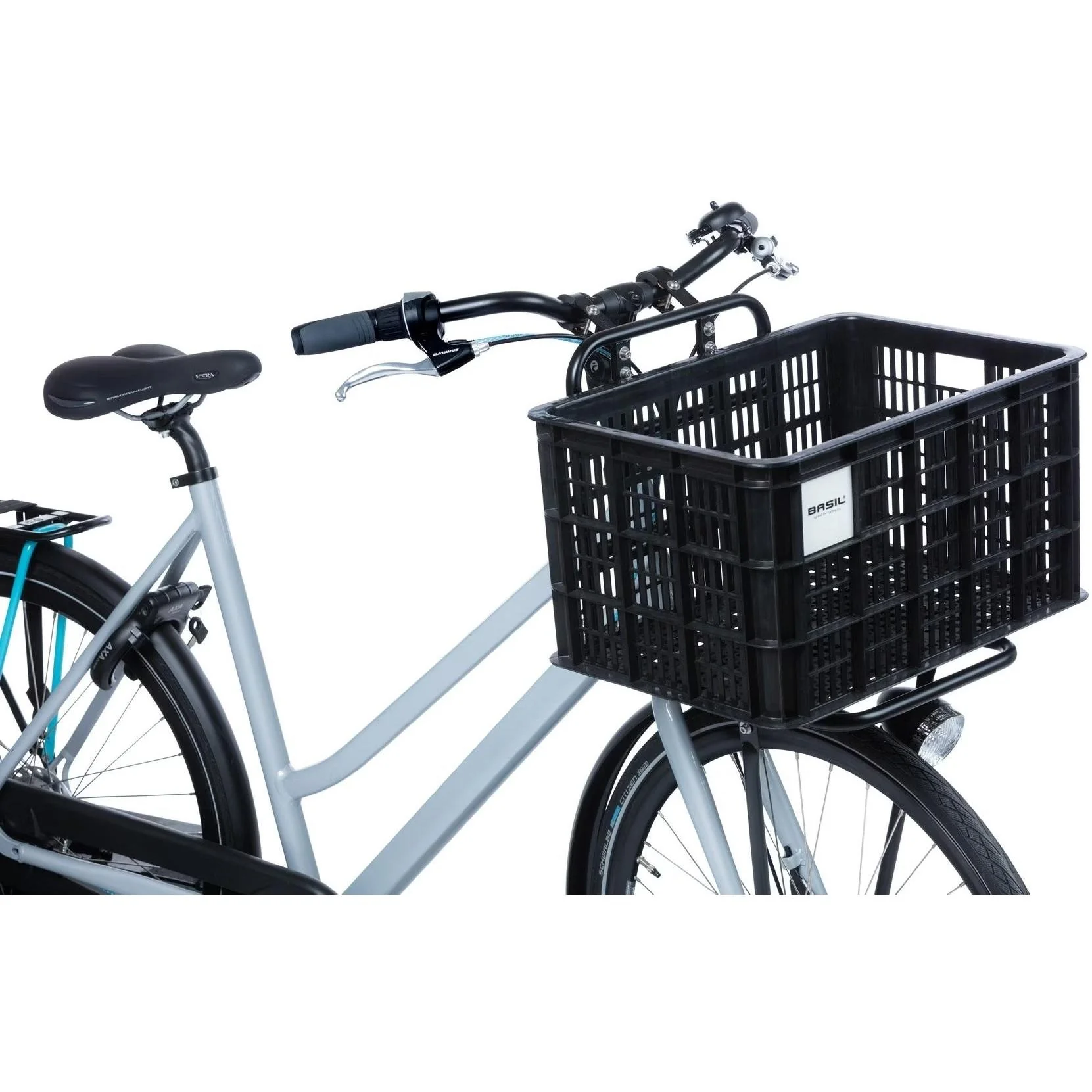 Basil Bicycle Crate Large 40L Recycled Plastic Black - Image 4