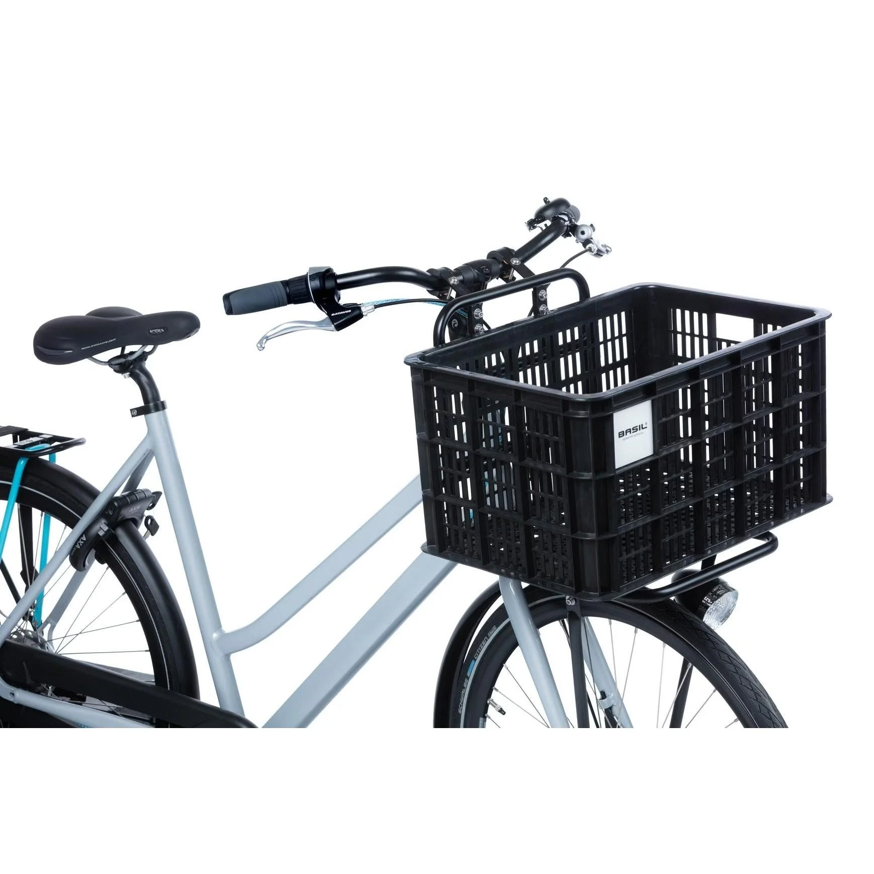 Basil Bicycle Crate MIK Large 40L Recycled Plastic Black - Image 5