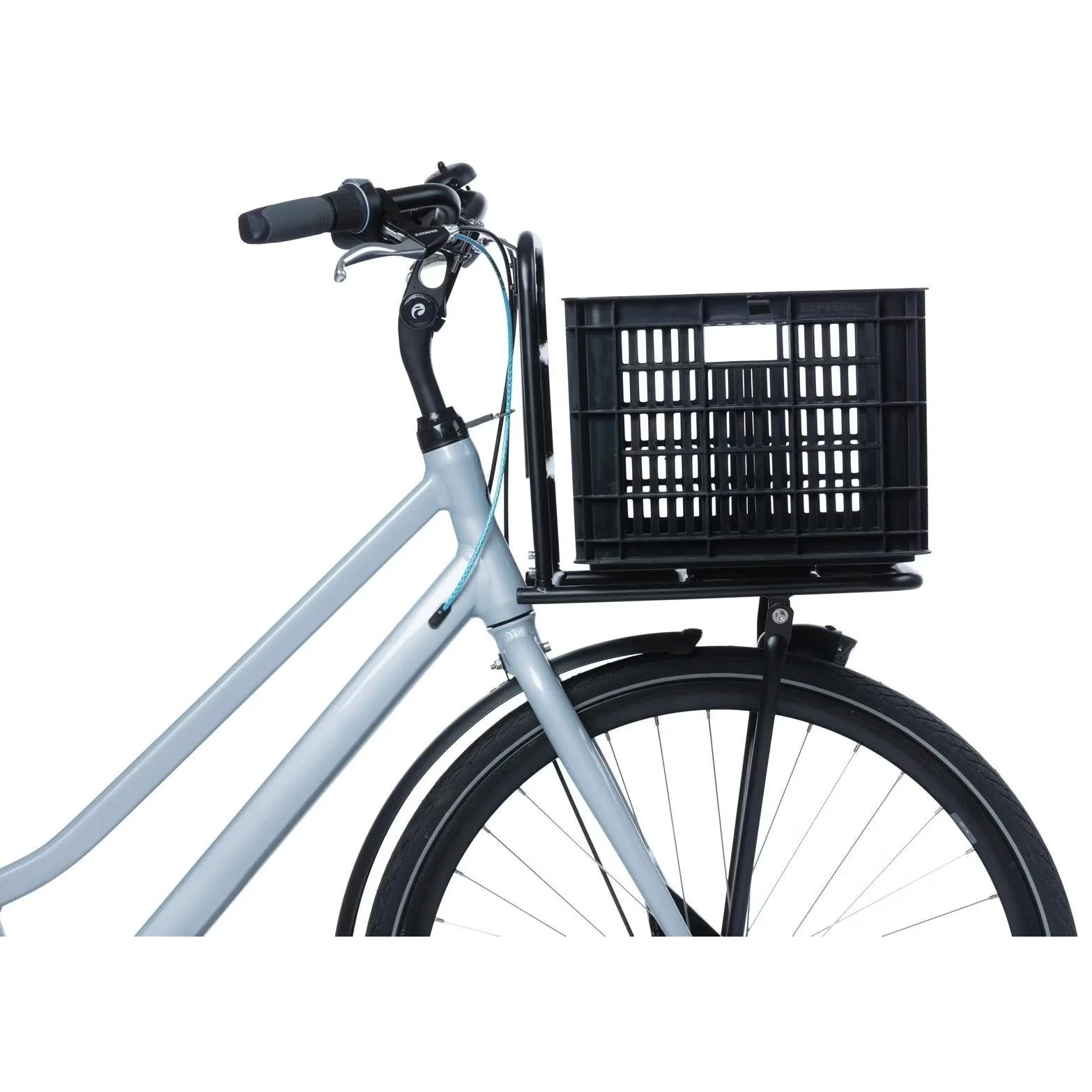 Basil Bicycle Crate MIK Medium 29.5L Recycled Plastic Black - Image 5