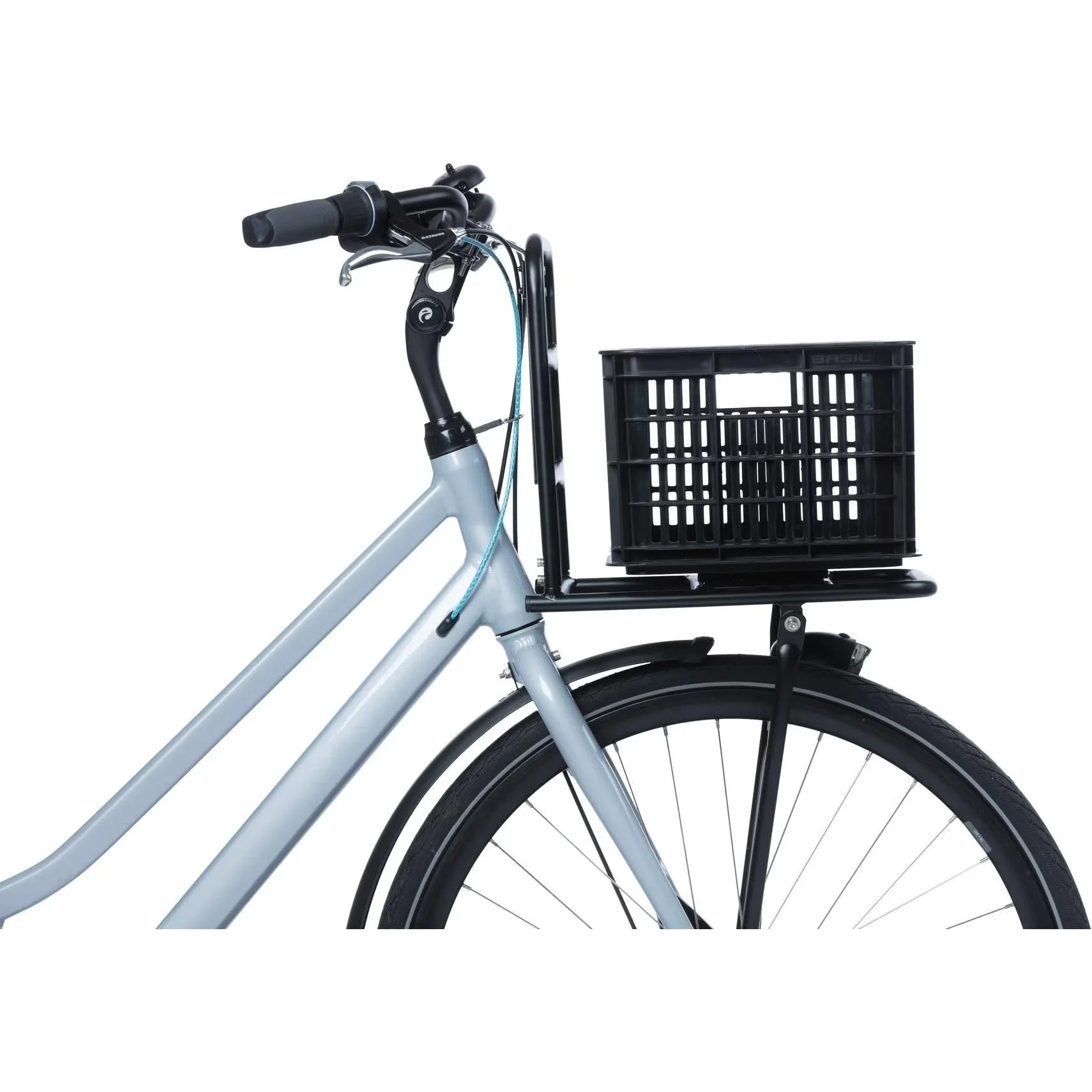 Basil Bicycle Crate MIK Small 17.5L Recycled Plastic Black - Image 4