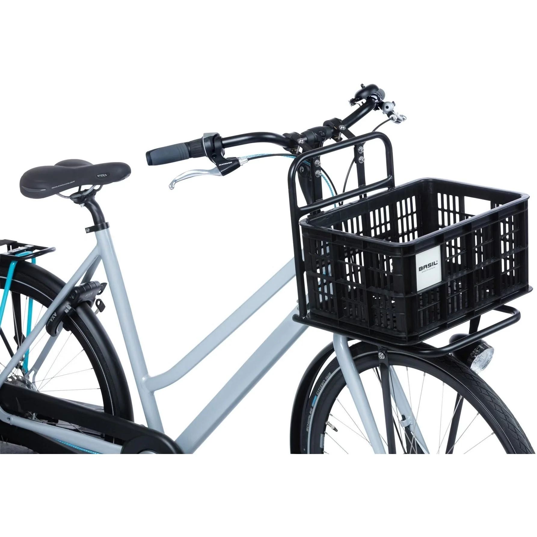 Basil Bicycle Crate MIK Small 17.5L Recycled Plastic Black - Image 6