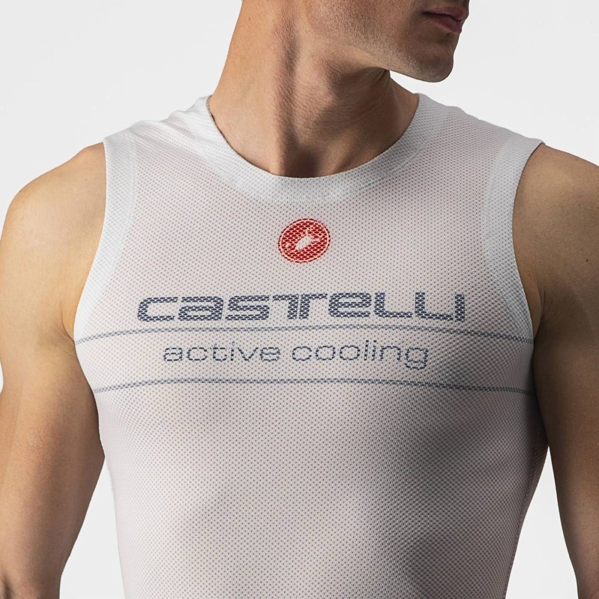 Castelli Active Cooling Sleeveless Undershirt Silver/Grey - Image 4