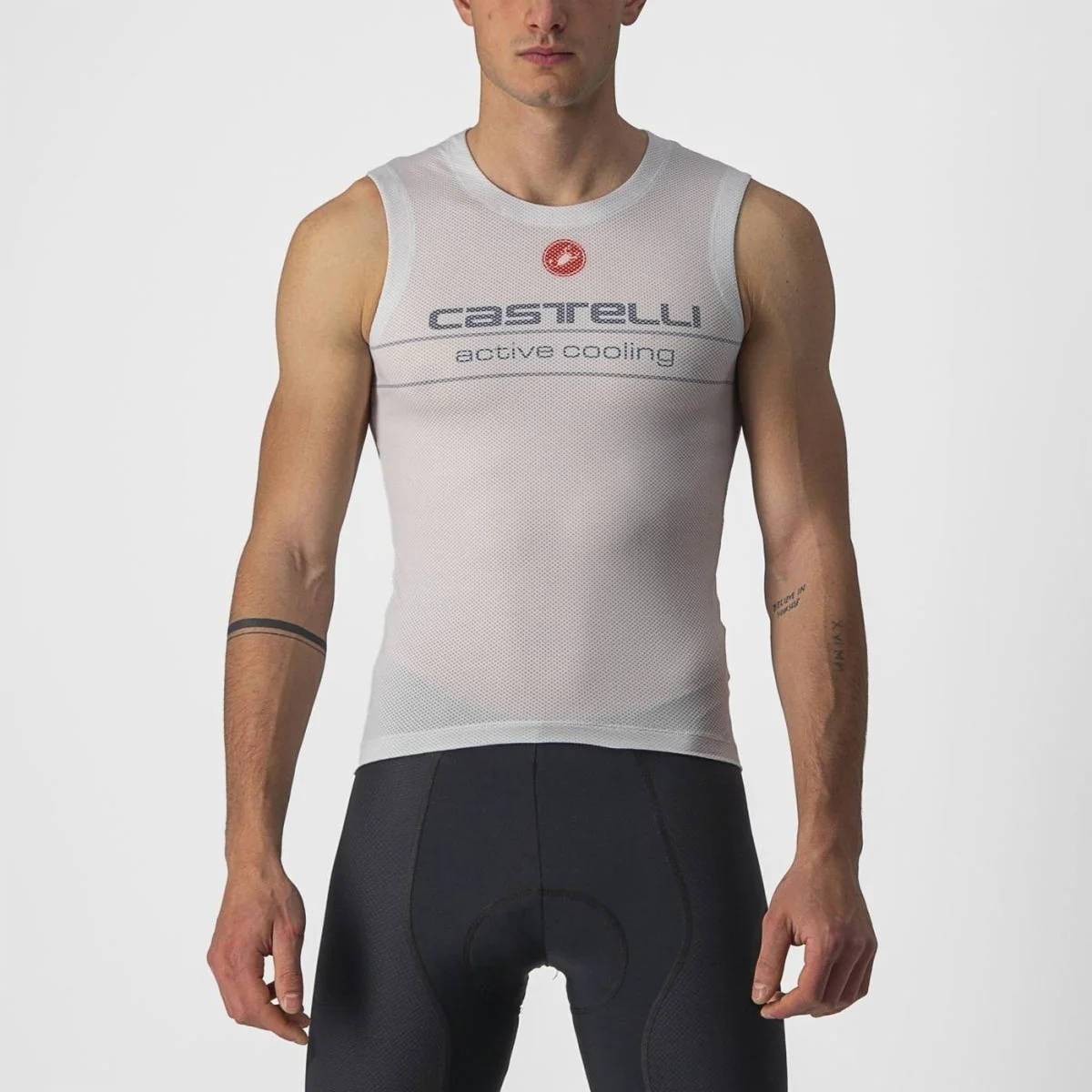 Castelli Active Cooling Sleeveless Undershirt Silver/Grey - Image 5