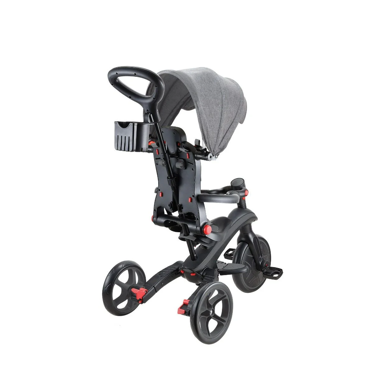 Globber Explorer Foldable 4in1 Kids Trike Grey - Image 6