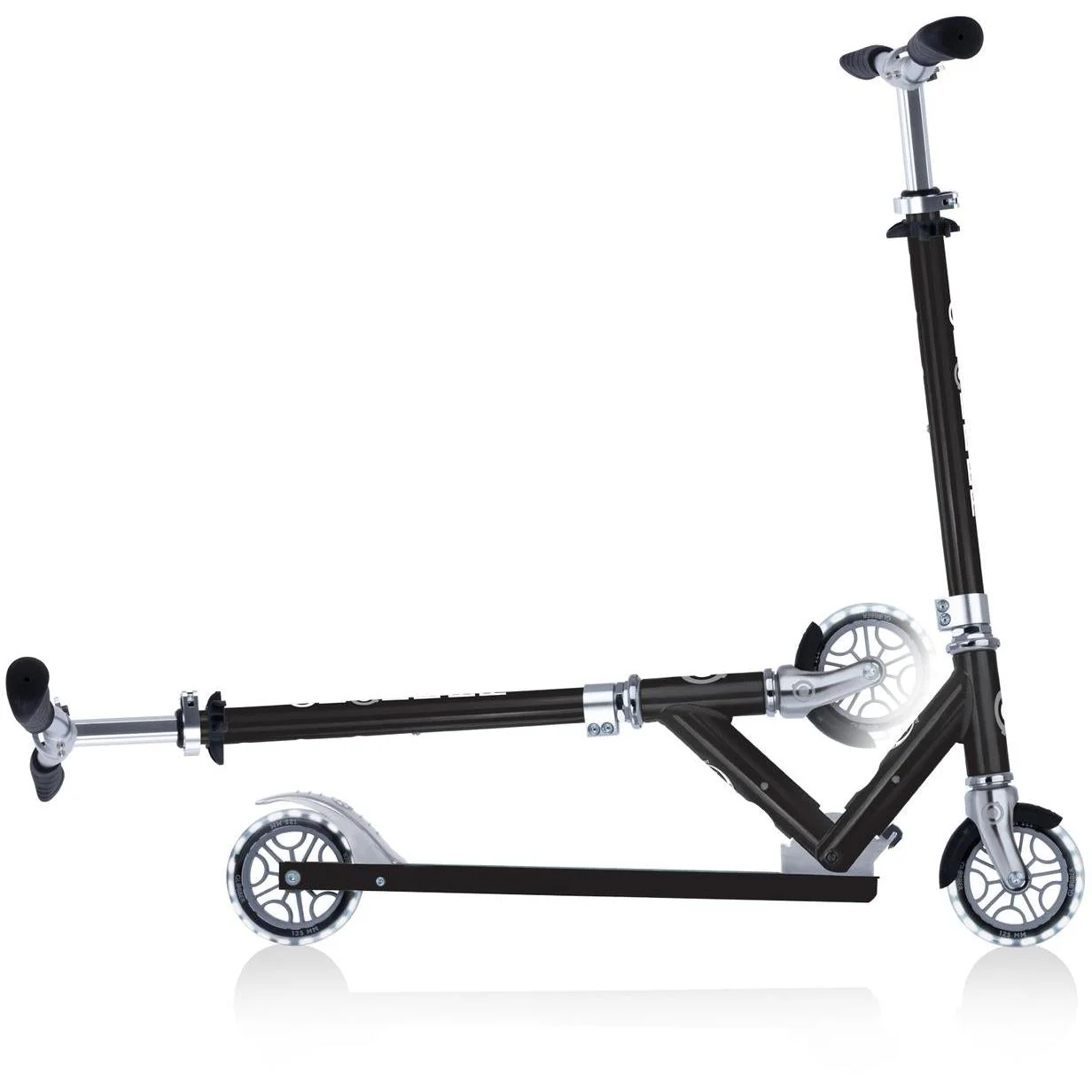 Globber Flow Element Kids Scooter with Light Up Wheels Black - Image 6