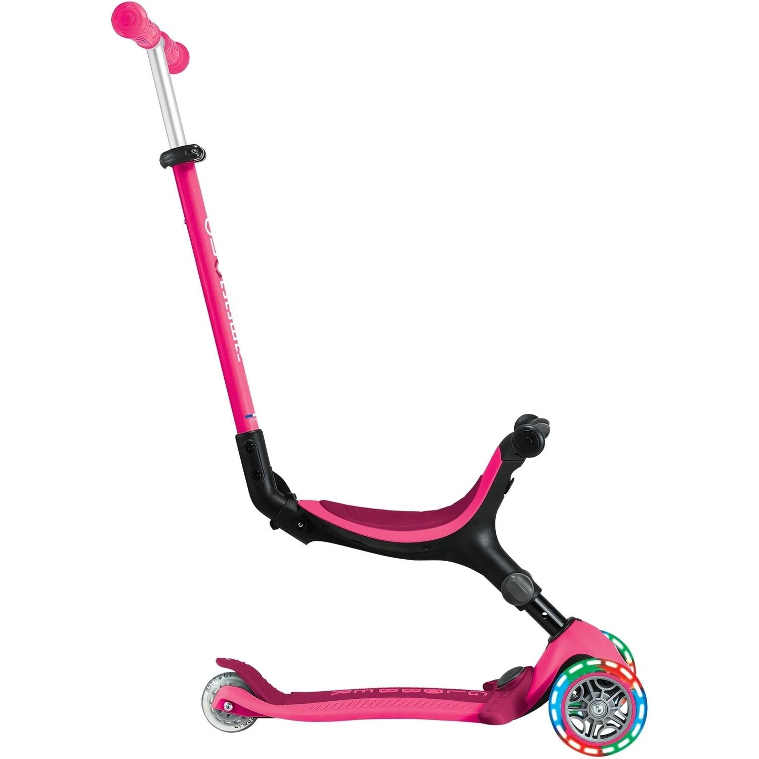 Globber Go Up Active With Lights Scooter Fuchsia/Dark Pink - Image 5