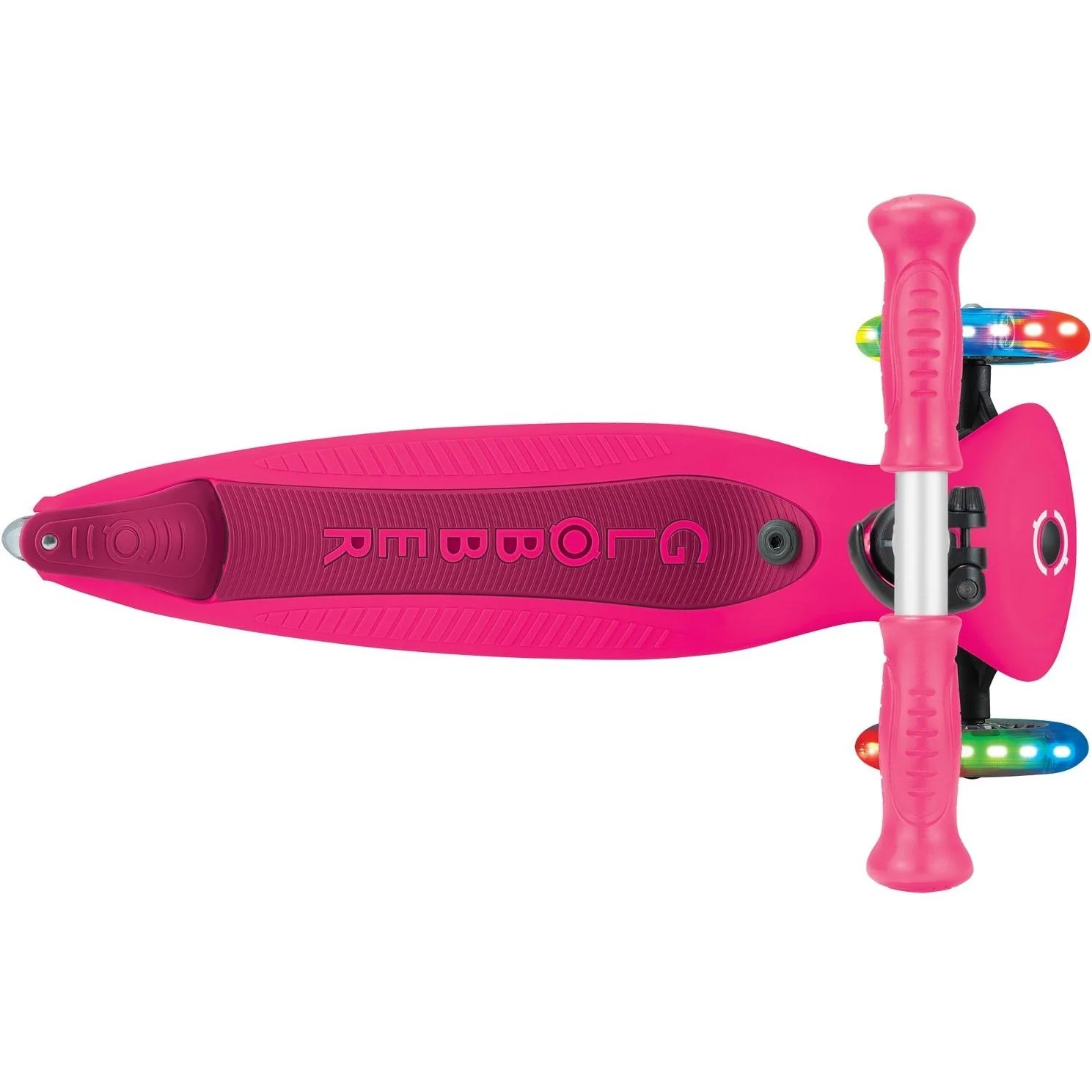 Globber Go Up Active With Lights Scooter Fuchsia/Dark Pink - Image 9