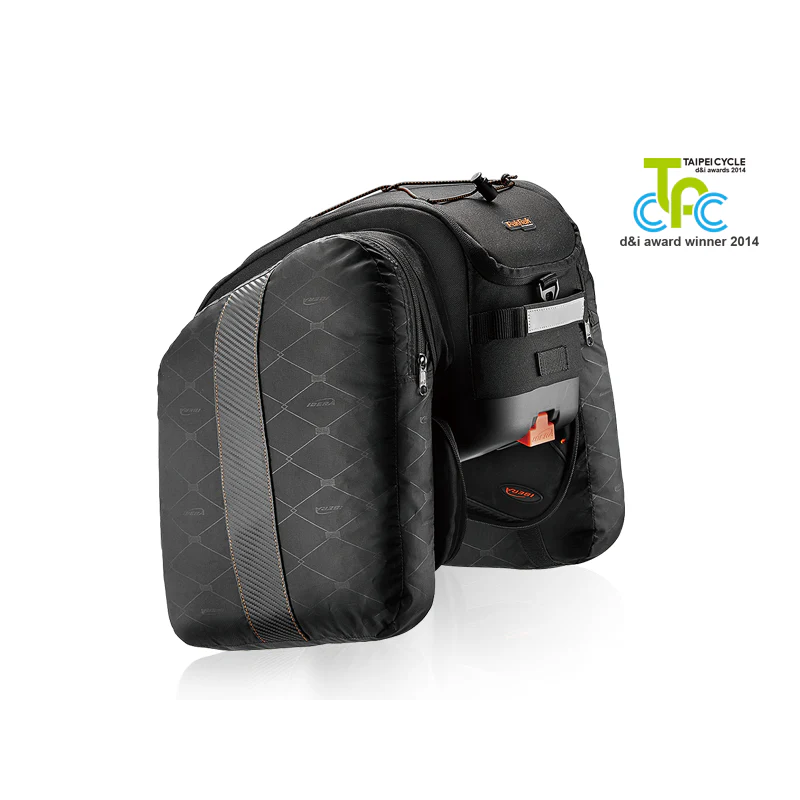 Ibera Pak Rak Multi Mount Expandable Pannier Bag 21L Black - Image 5