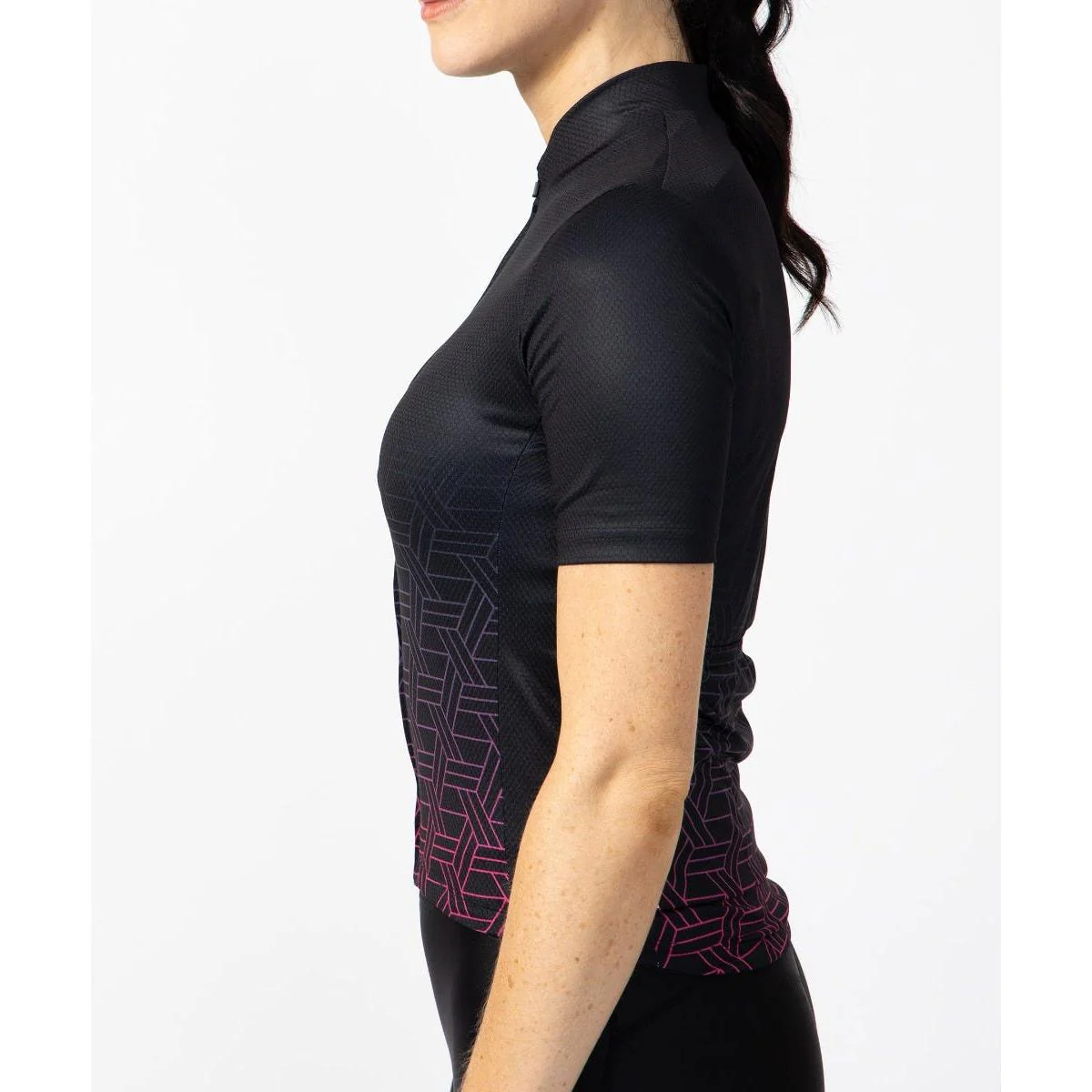 Pedal Womens Short Sleeve Jersey Black Pink - Image 7