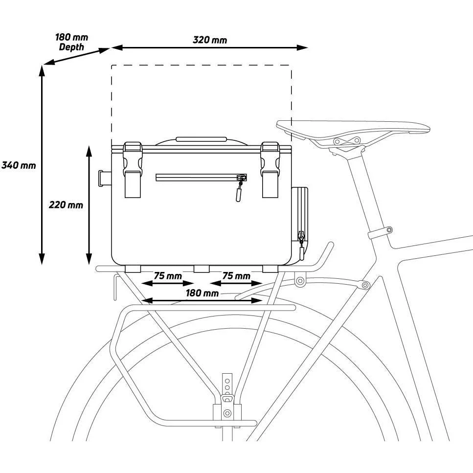 Zefal Z Traveler 60 Trunk Bag 20L Black - Image 3